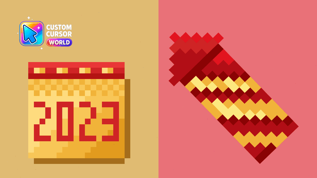 Прев'ю курсор-паку: Pixel Style New Year Cursor Pack