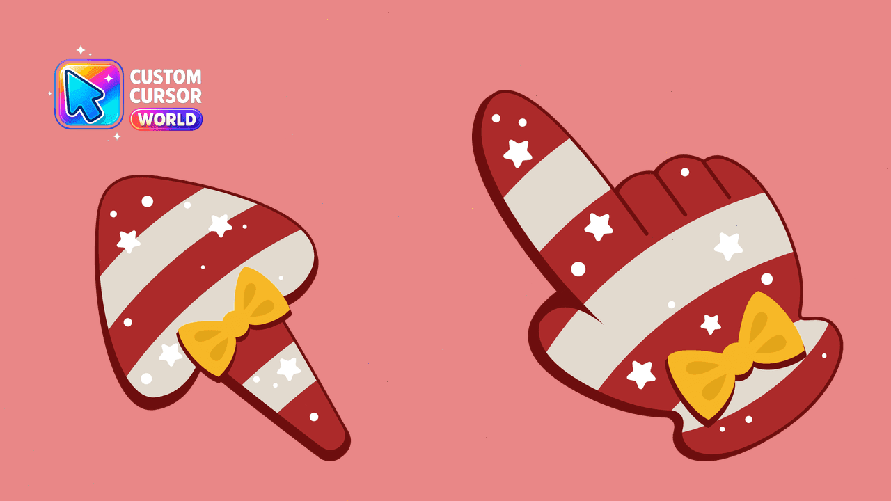 Прев'ю курсор-паку: Candy Cane Custom Mouse Cursor
