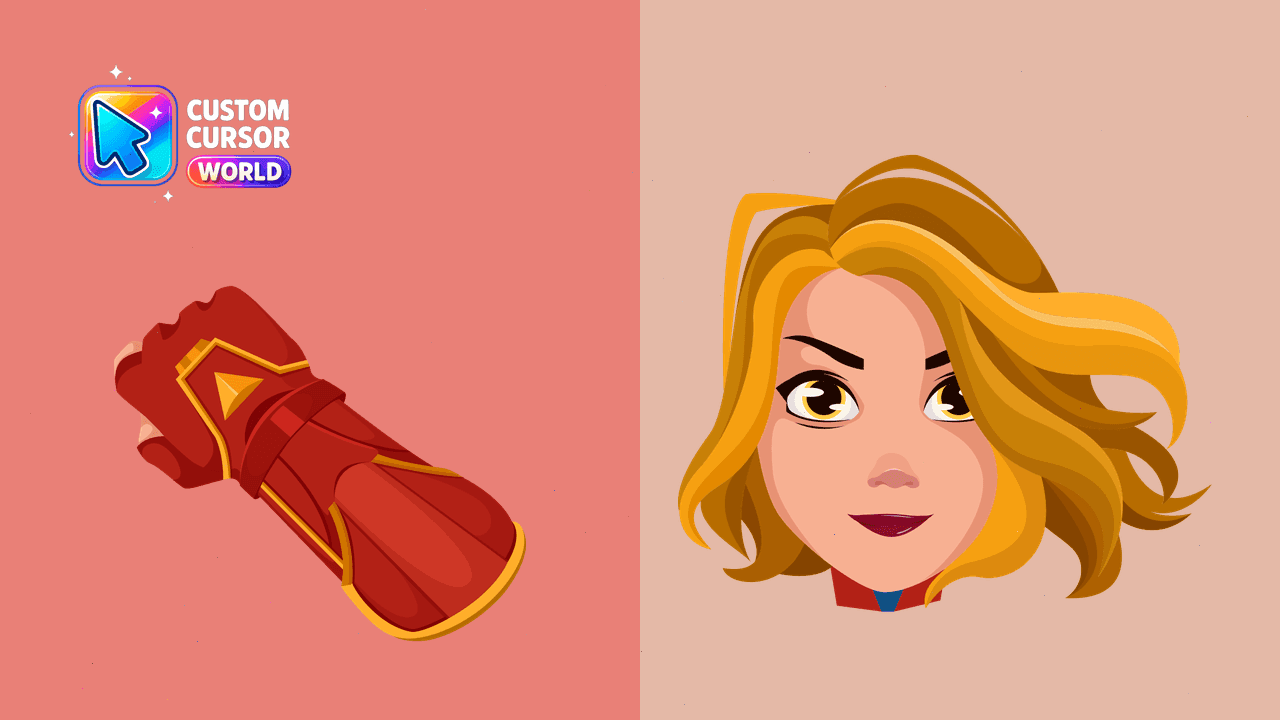 Прев'ю курсор-паку: Marvel Cursor Pack - Captain Marvel Edition