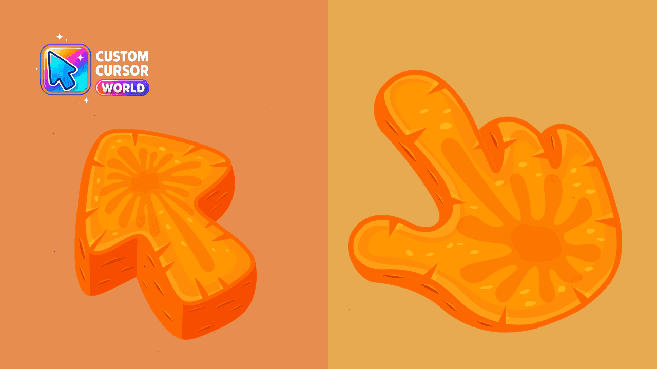 Прев'ю курсор-паку: Carrot Texture Cursor Pack