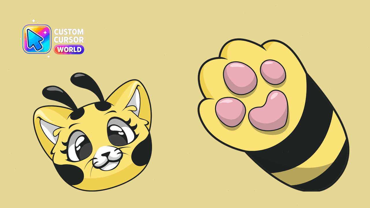 Прев'ю курсор-паку: Custom Cat-Bee Cursor Pack