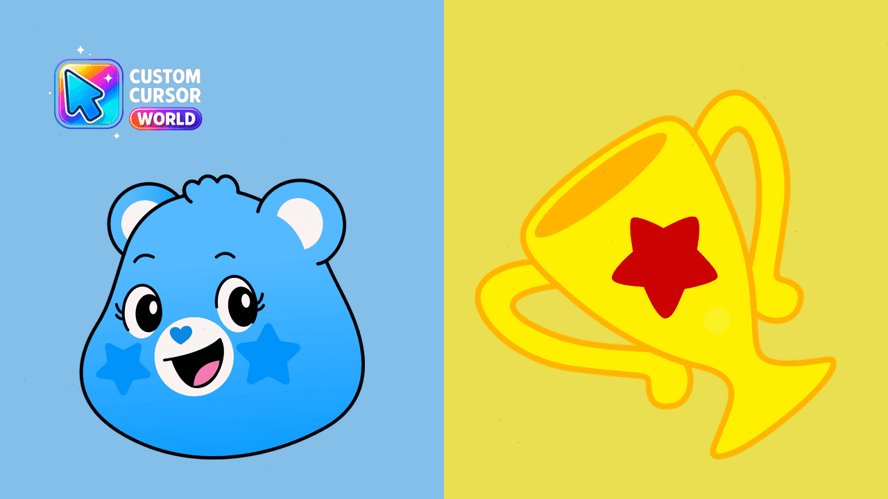 Прев'ю курсор-паку: Champ Bear Custom Cursor Pack for Chrome