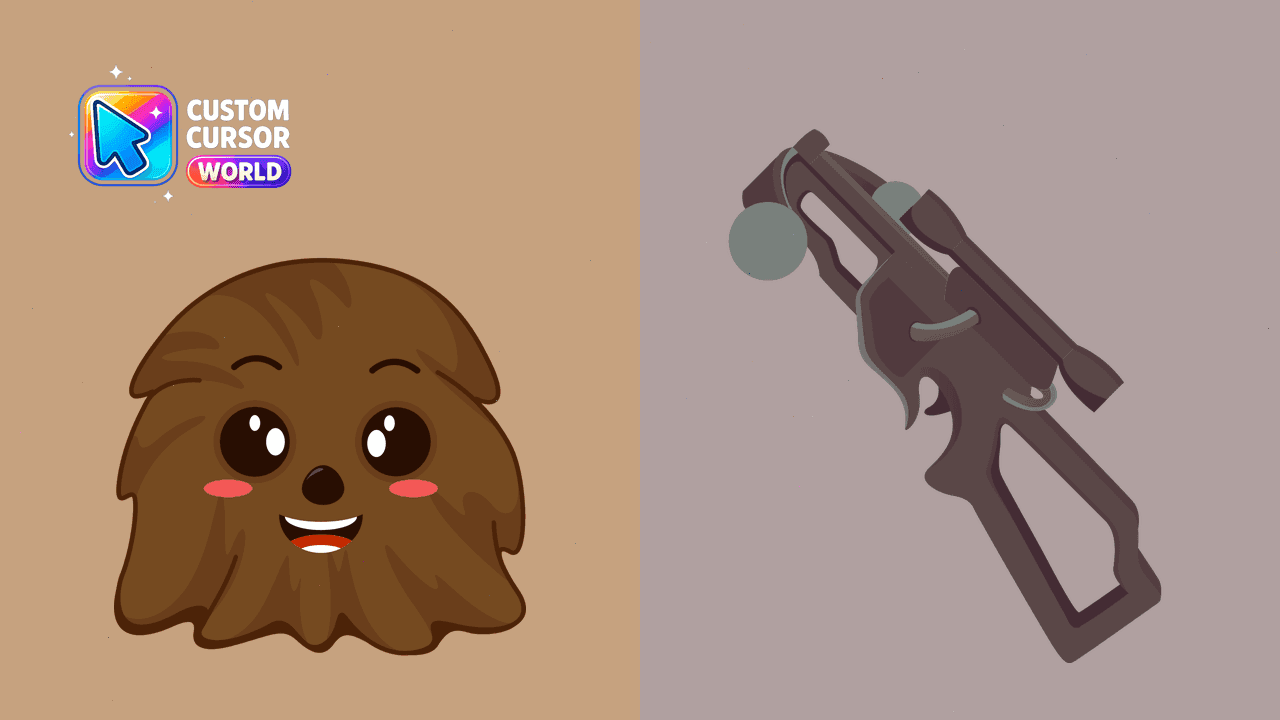 Прев'ю курсор-паку: Chewbacca Custom Cursor Pack for Browsers