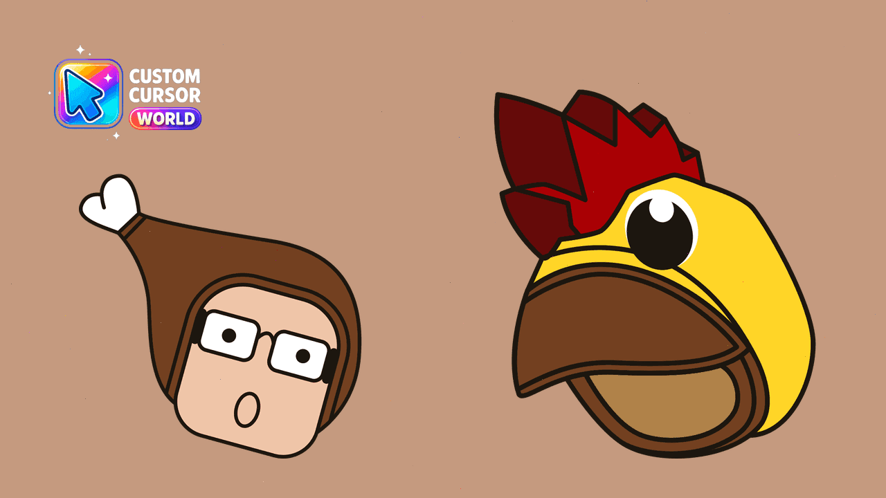 Прев'ю курсор-паку: Chicken Man Custom Cursor Pack for Chrome & Edge