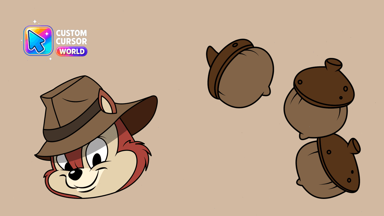 Прев'ю курсор-паку: Chip 'n Dale Charm Cursor Pack for Chrome