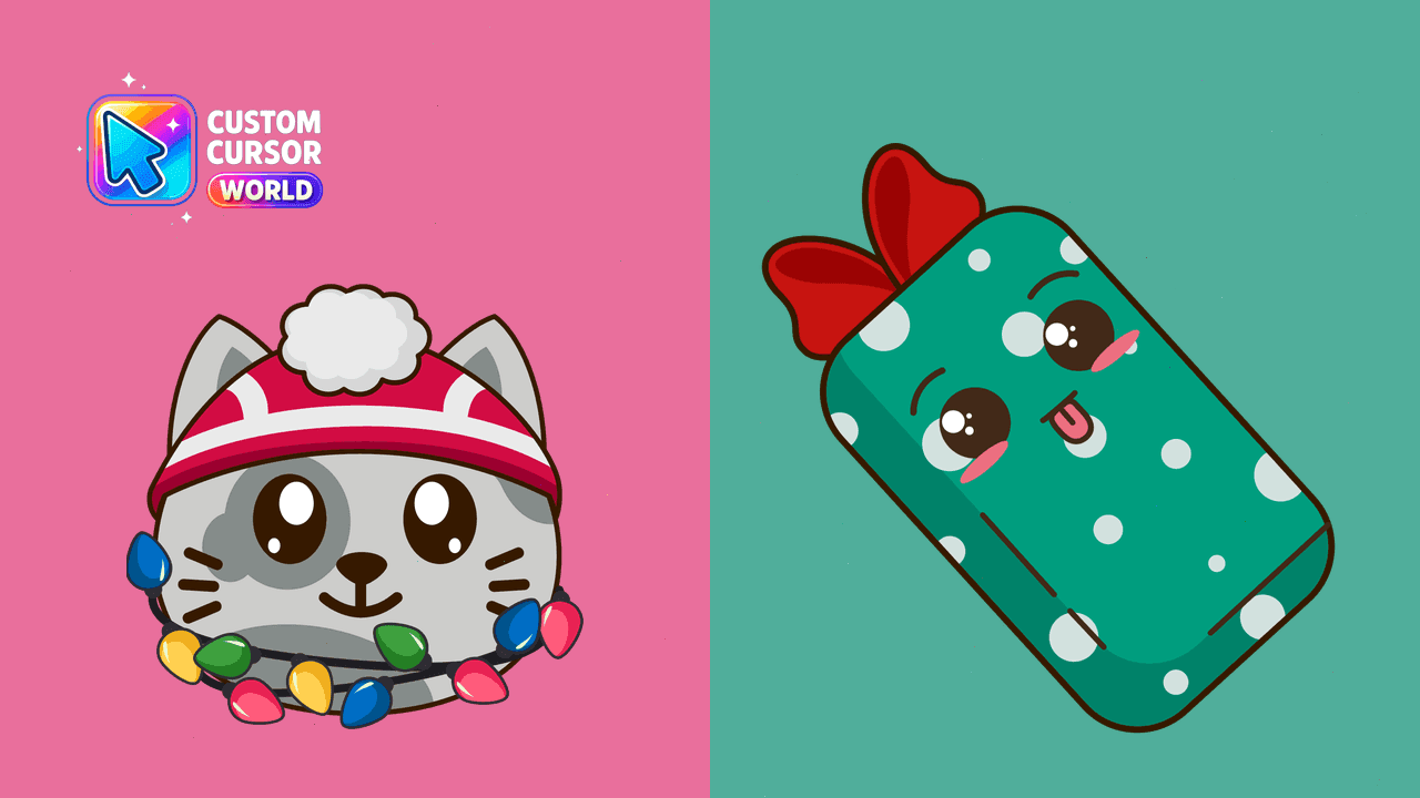 Прев'ю курсор-паку: Festive Cursor Pack Christmas Cat