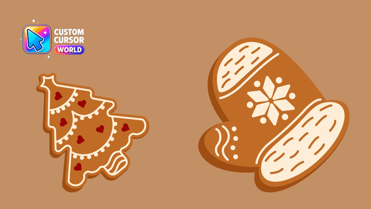 Прев'ю курсор-паку: Custom Cursor Pack - Christmas Gingerbread