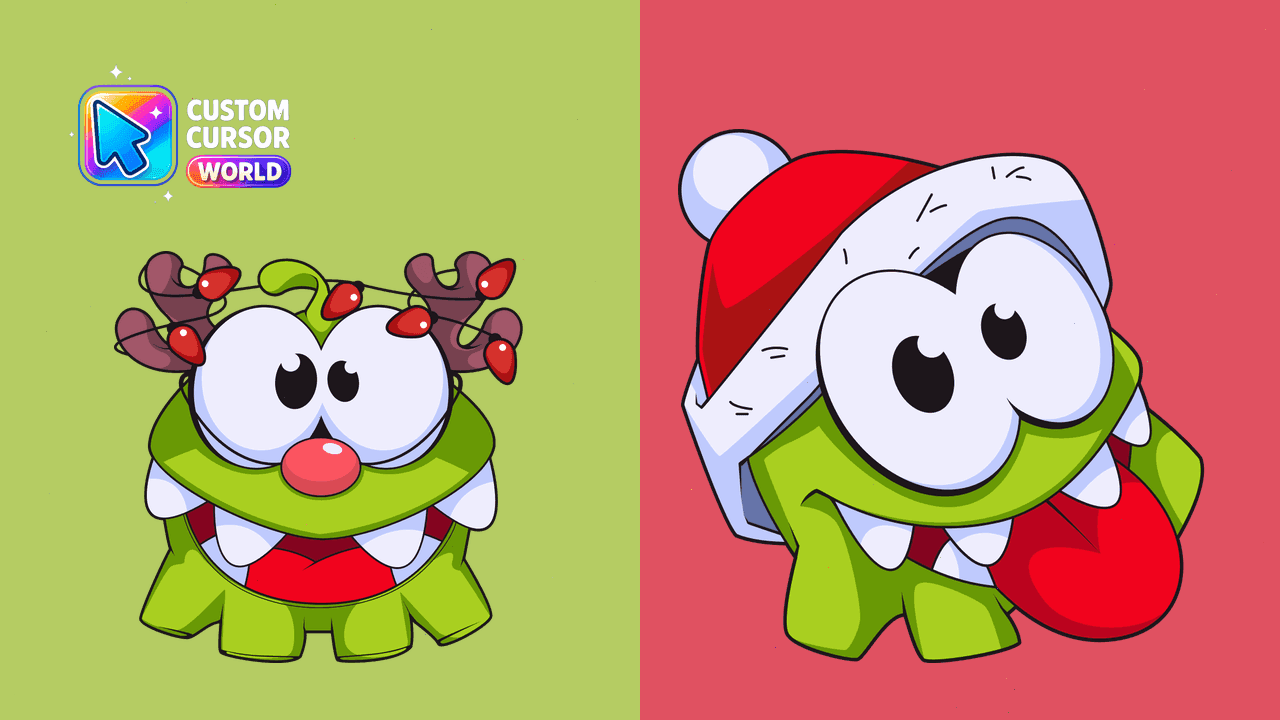 Прев'ю курсор-паку: Festive Cursor Pack - Christmas Om Nom