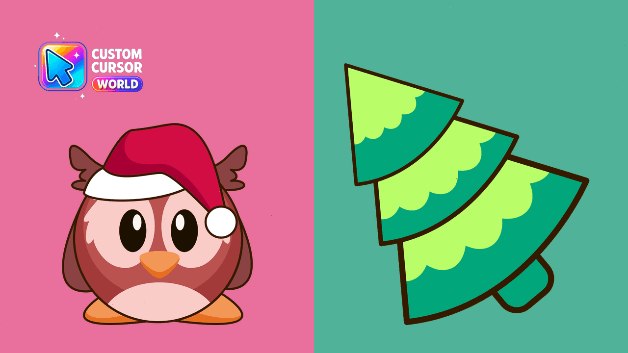 Прев'ю курсор-паку: Christmas Owl Cursor Pack