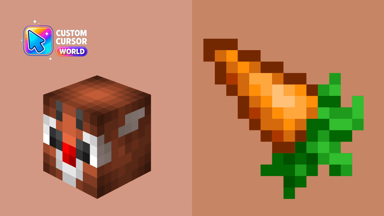 Прев'ю курсор-паку: Christmas Cursor Pack - Minecraft Rabbit Style