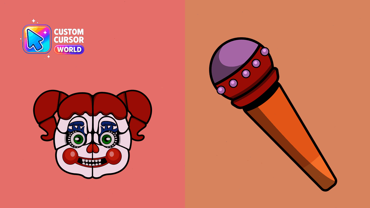 Прев'ю курсор-паку: Custom Cursor Pack - Circus Baby Collection
