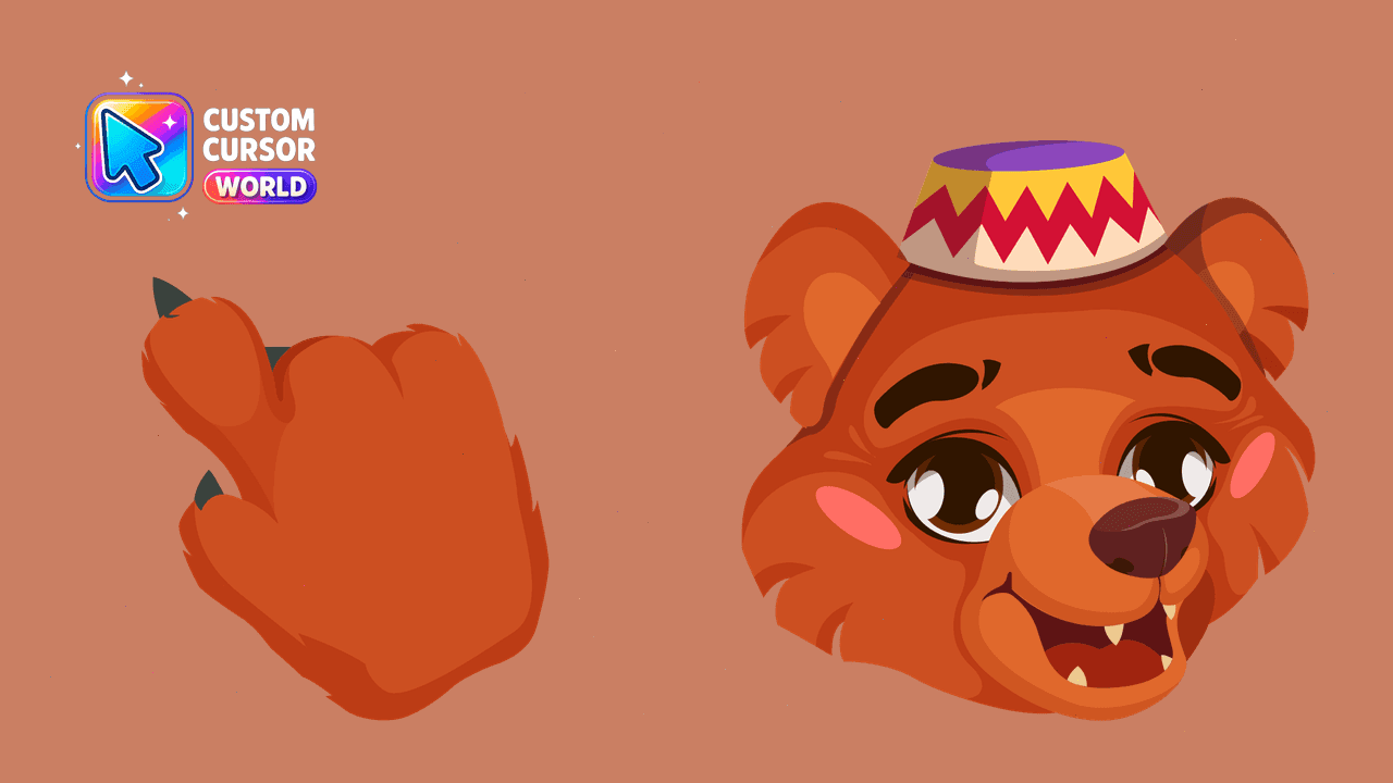 Прев'ю курсор-паку: Custom Cursor Pack - Circus Bear Collection