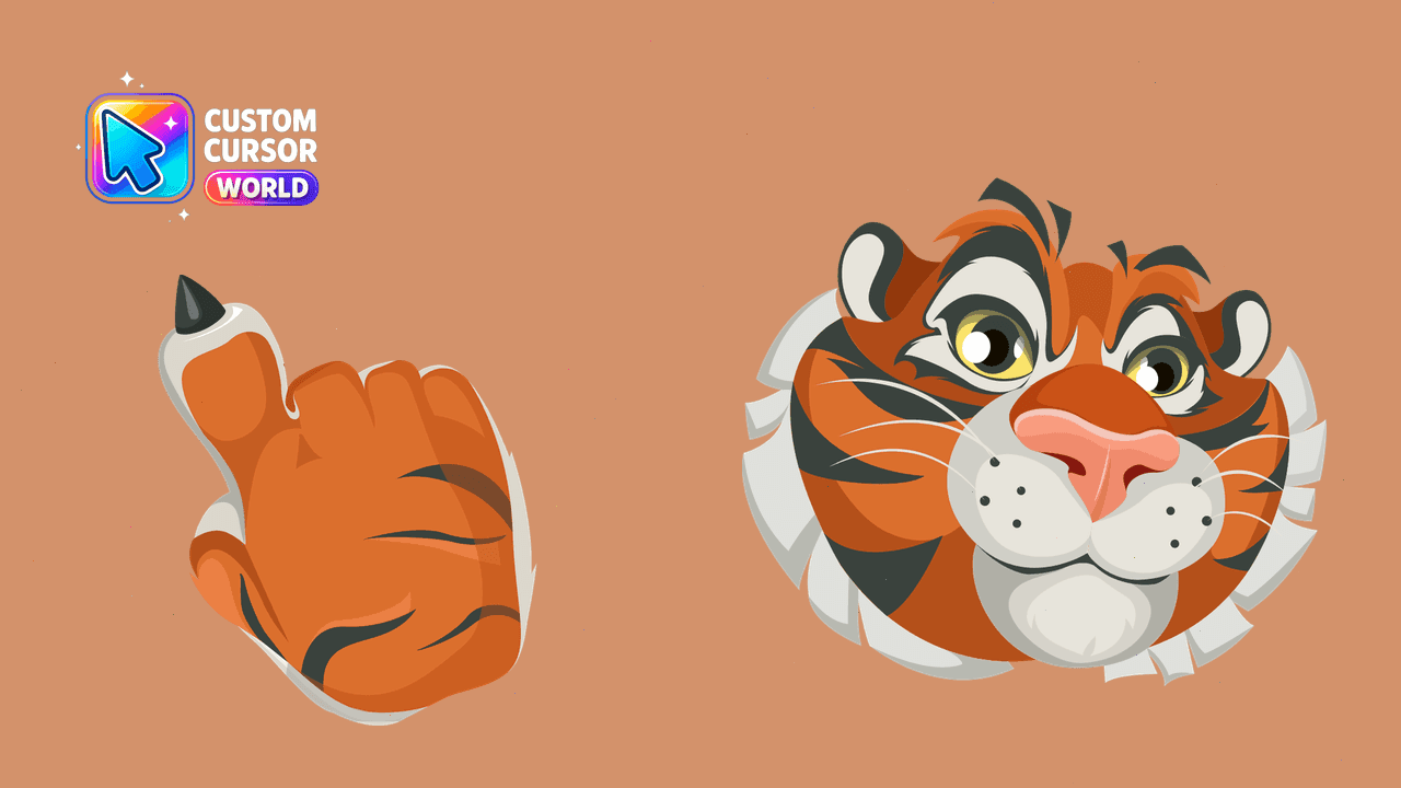 Прев'ю курсор-паку: Circus Tiger Custom Cursor Pack