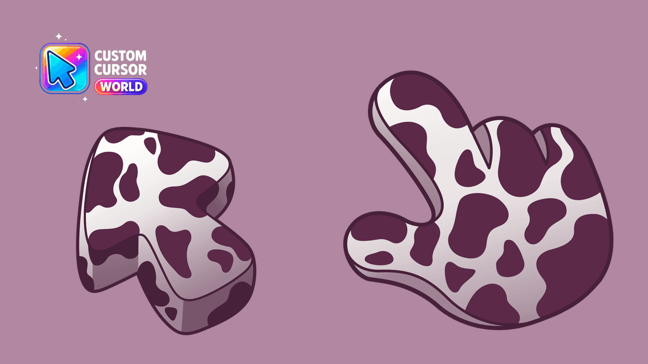 Прев'ю курсор-паку: Adorable Cow Cursor Pack for Web Browsing