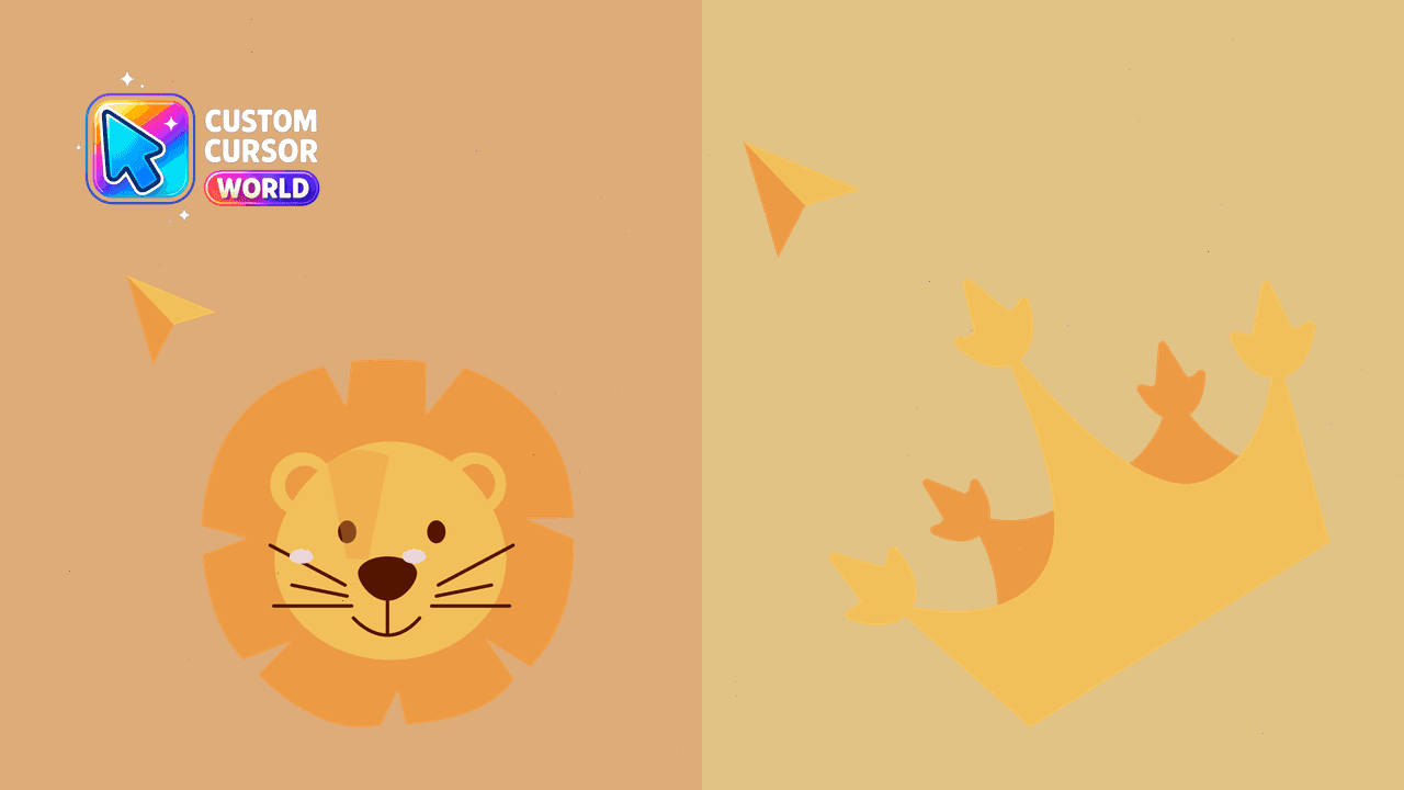Прев'ю курсор-паку: Lion Cursor Pack - Custom Web Cursors for Chrome & Edge