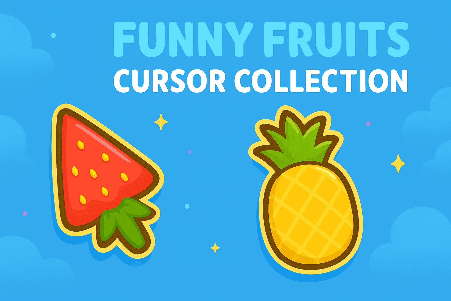 Images for the cursor collection: Funny Fruits Cursor Collection