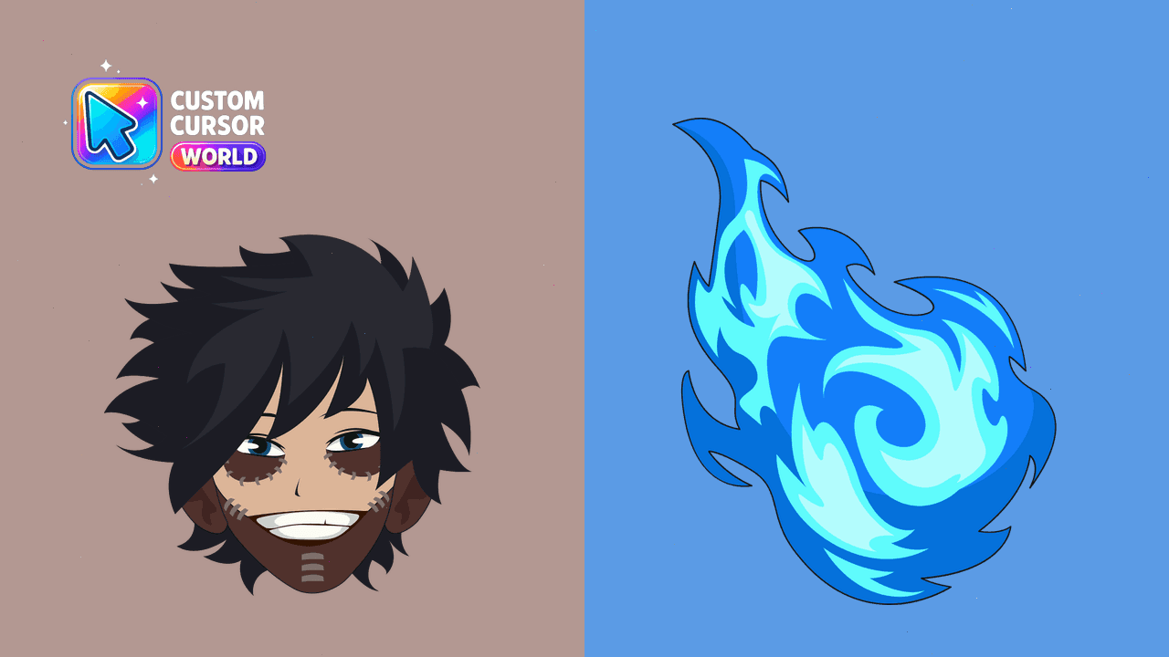 Прев'ю курсор-паку: Dabi Cursor Pack for My Hero Academia Fans