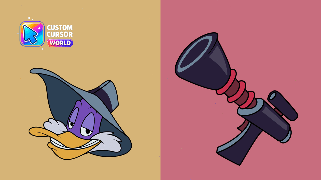 Прев'ю курсор-паку: Darkwing Duck Custom Cursor Pack for Chrome & Edge