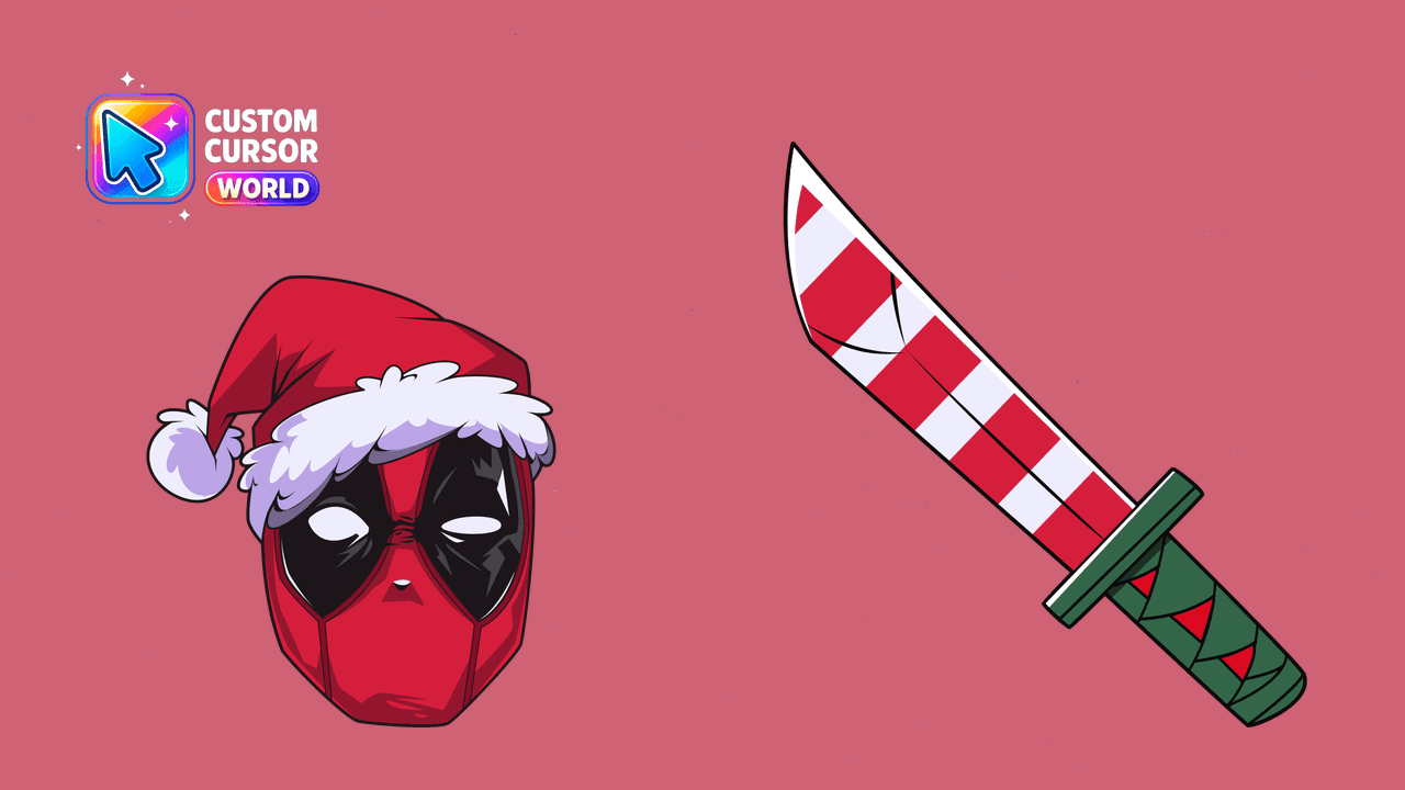 Прев'ю курсор-паку: Custom Deadpool Santa Cursor Pack