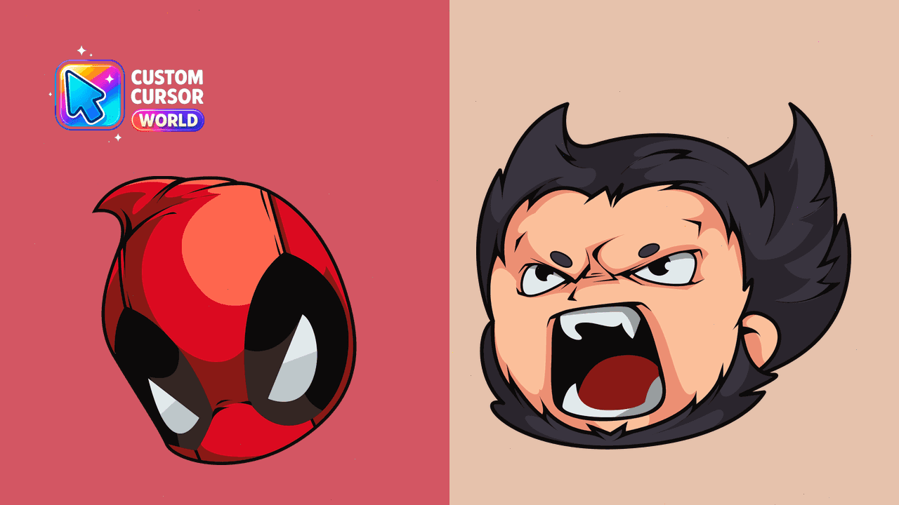 Прев'ю курсор-паку: Marvel Custom Cursor Pack: Deadpool & Wolverine