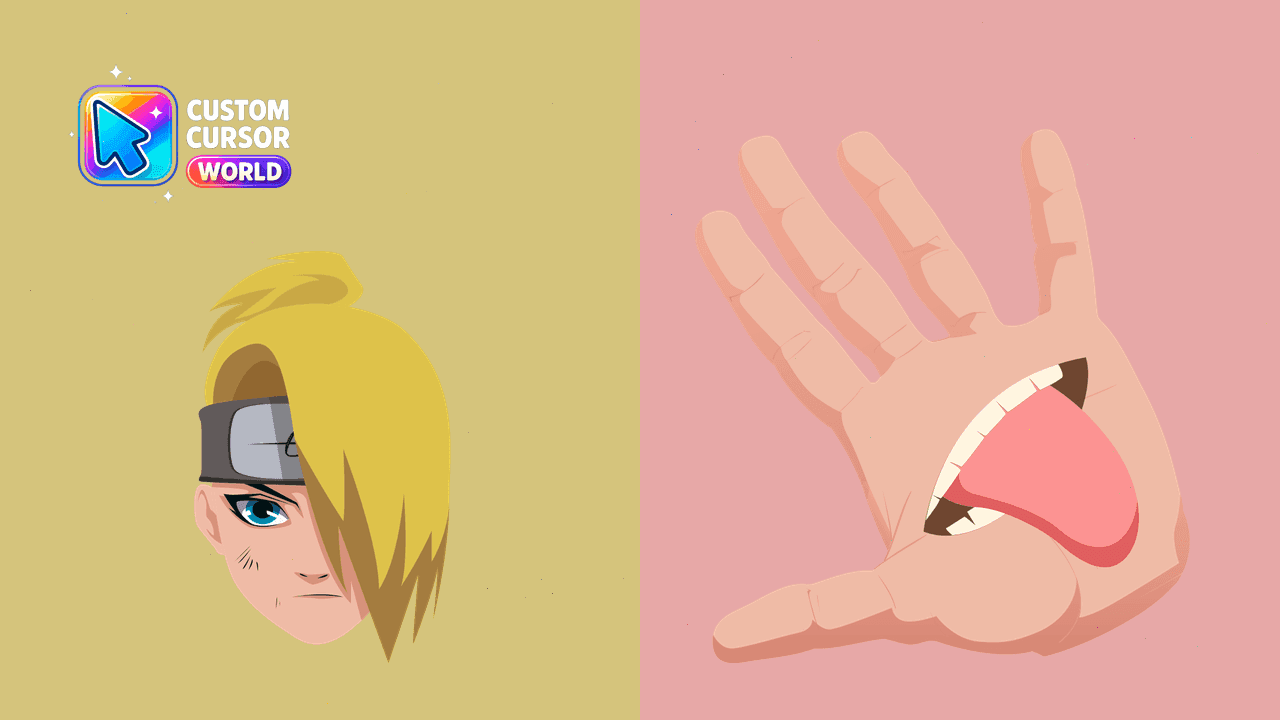 Прев'ю курсор-паку: Deidara Custom Cursor for Browsers