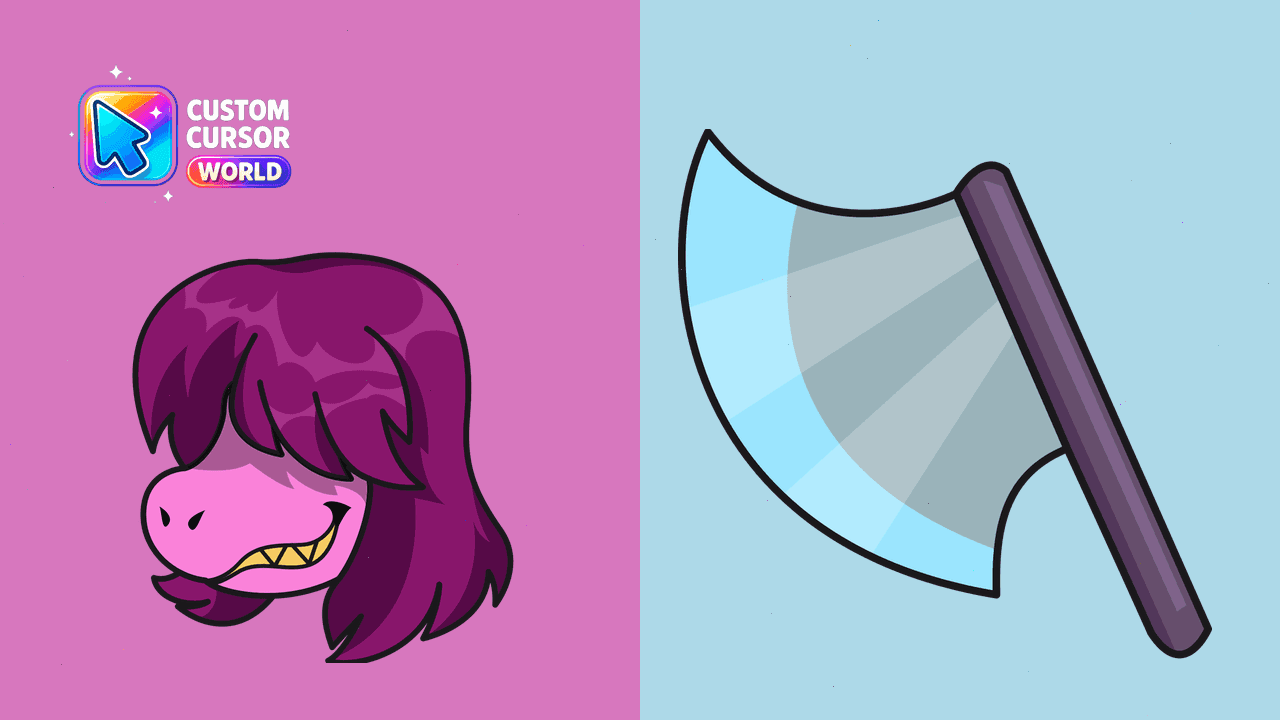 Прев'ю курсор-паку: Susie Cursor Pack - Custom Mouse Pointer for Undertale & Del
