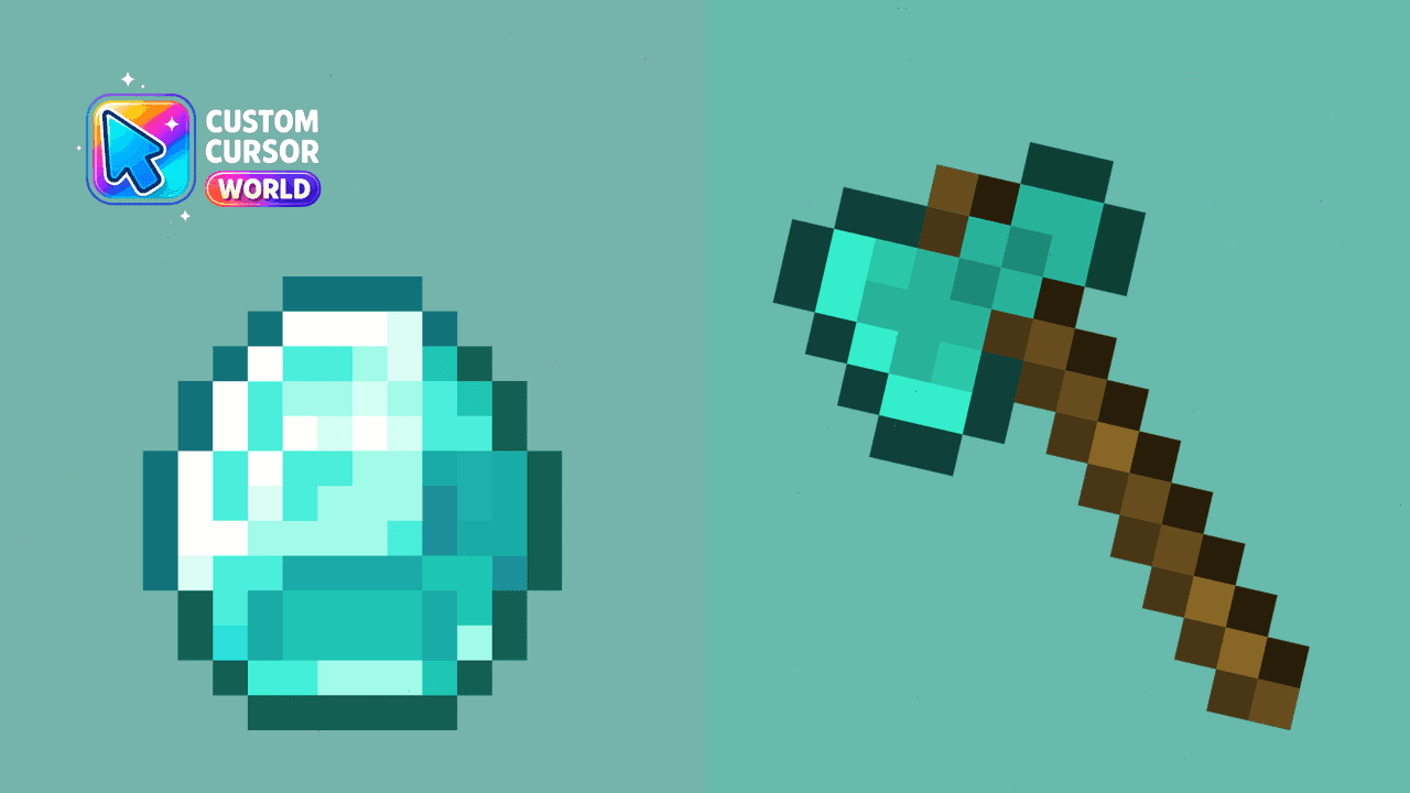 Прев'ю курсор-паку: Minecraft Cursor Pack for Chrome and Edge