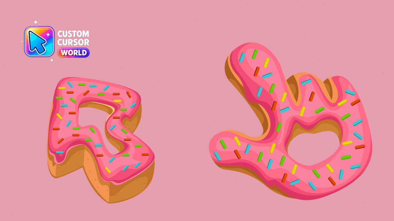 Прев'ю курсор-паку: Custom Glazed Donut Cursor Pack