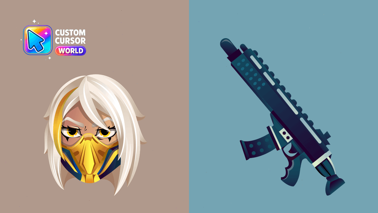 Прев'ю курсор-паку: Custom Cursor Pack - Double Agent Hush for Chrome & Edge