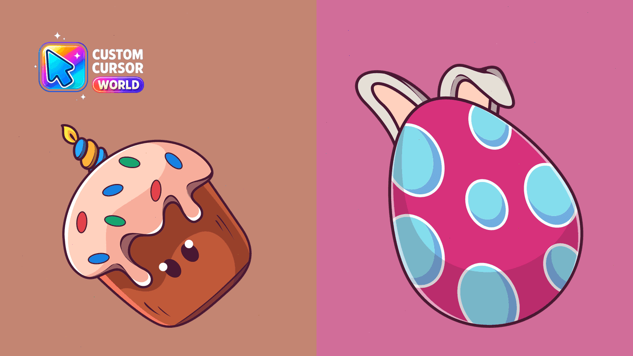 Прев'ю курсор-паку: Easter Bread Custom Cursor Pack