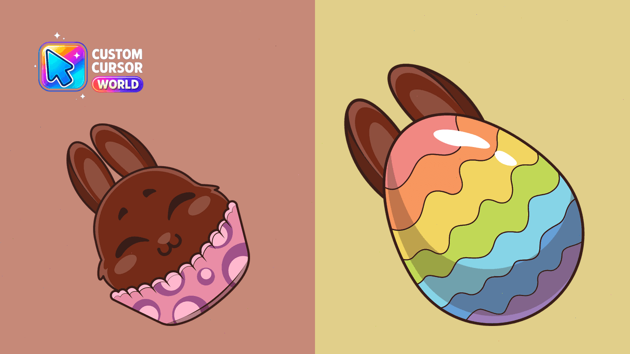 Прев'ю курсор-паку: Bunny Cupcake Cursor Pack
