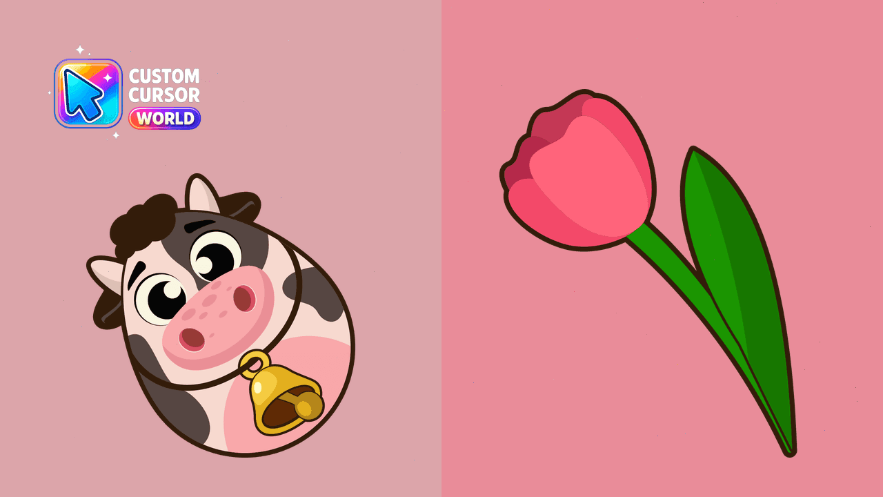 Прев'ю курсор-паку: Custom Cursor Pack - Easter Egg Cow Collection