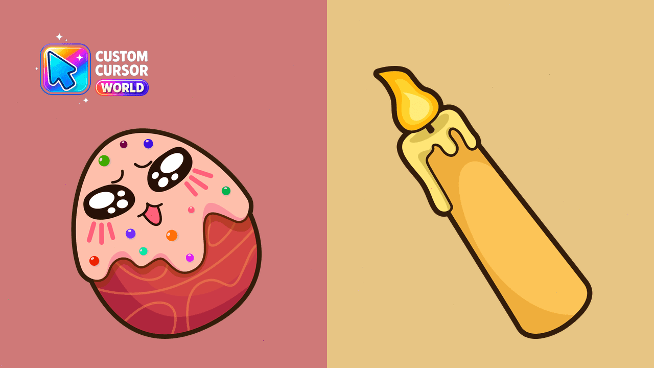 Прев'ю курсор-паку: Easter Cake Custom Cursor Pack for Chrome