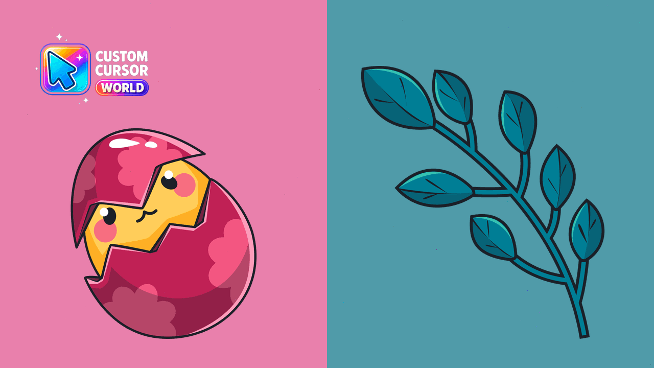 Прев'ю курсор-паку: Easter Chick Cursor Pack for Chrome and Edge