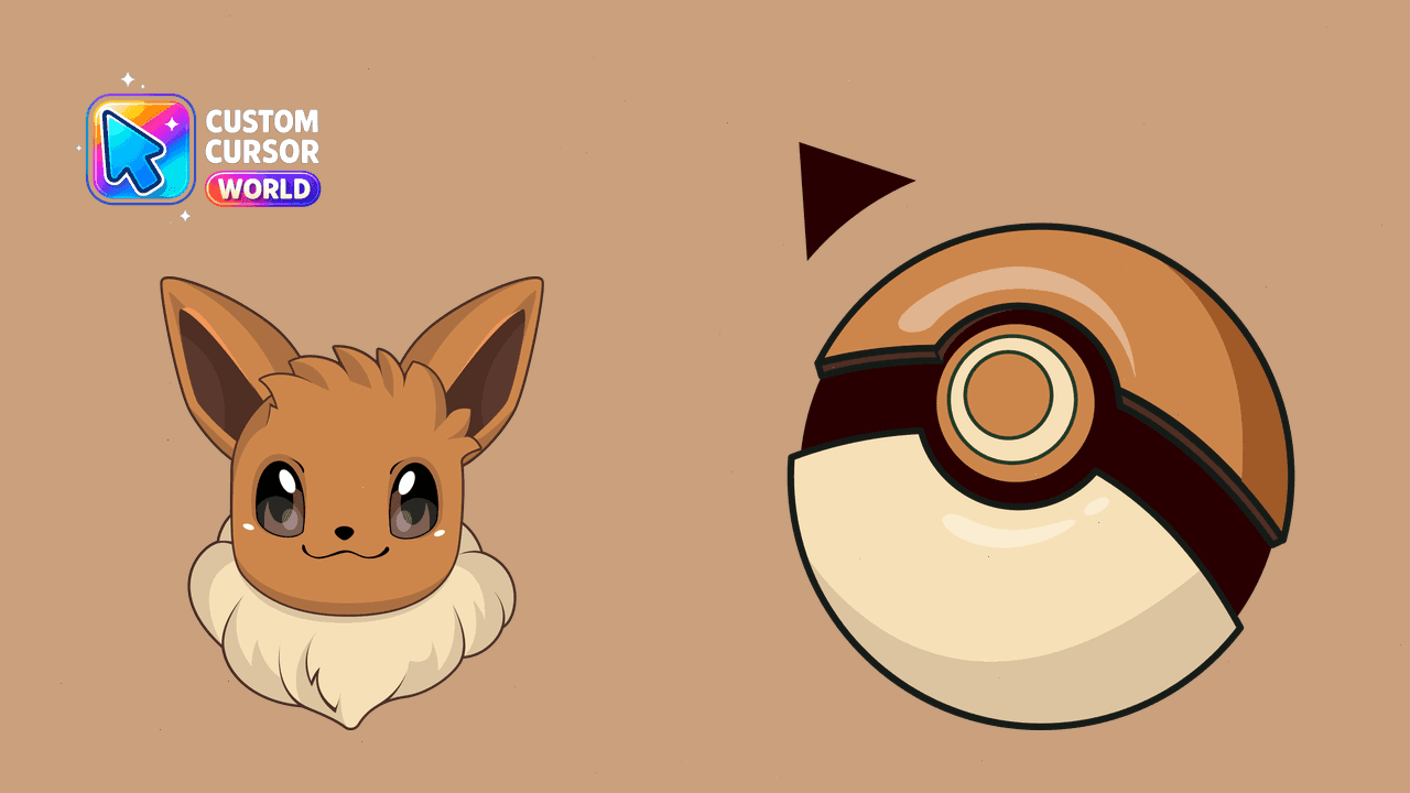 Прев'ю курсор-паку: Eevee Custom Cursor Pack for Chrome & Edge