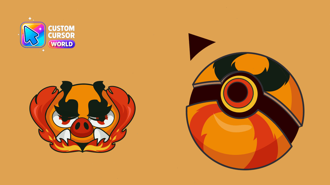 Прев'ю курсор-паку: Emboar Cursor Pack - Customizable Pokémon Cursors