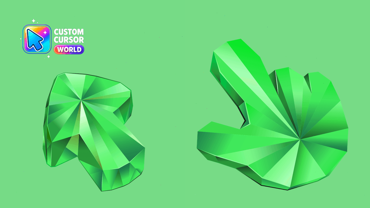 Прев'ю курсор-паку: Emerald Cursor Pack for Chrome