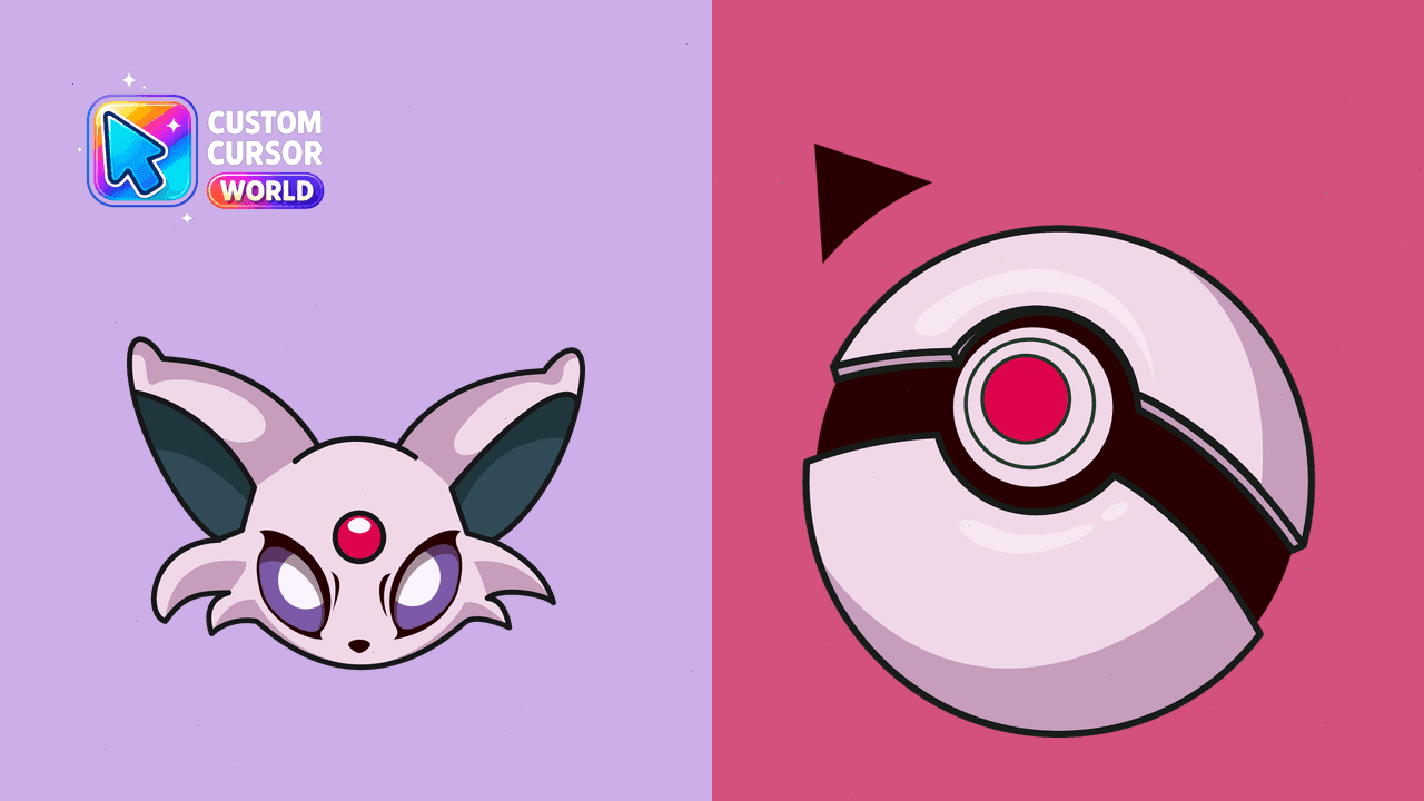 Прев'ю курсор-паку: Espeon Custom Cursor Pack
