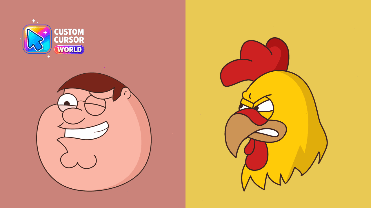 Прев'ю курсор-паку: Family Guy Peter Griffin Custom Cursor Pack for Chrome & Edg