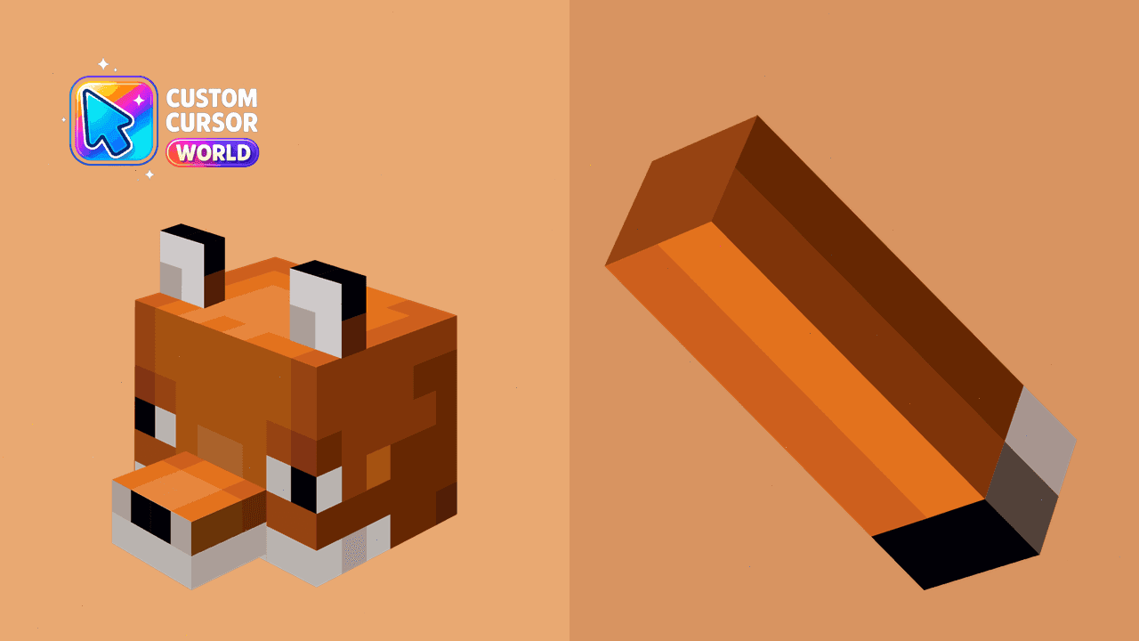Прев'ю курсор-паку: Fox Cursor Pack for Minecraft