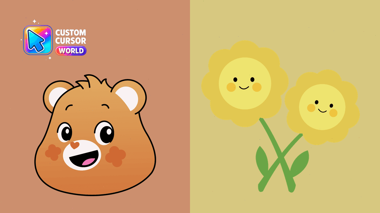 Прев'ю курсор-паку: Custom Cursor Pack - Friend Bear for Chrome