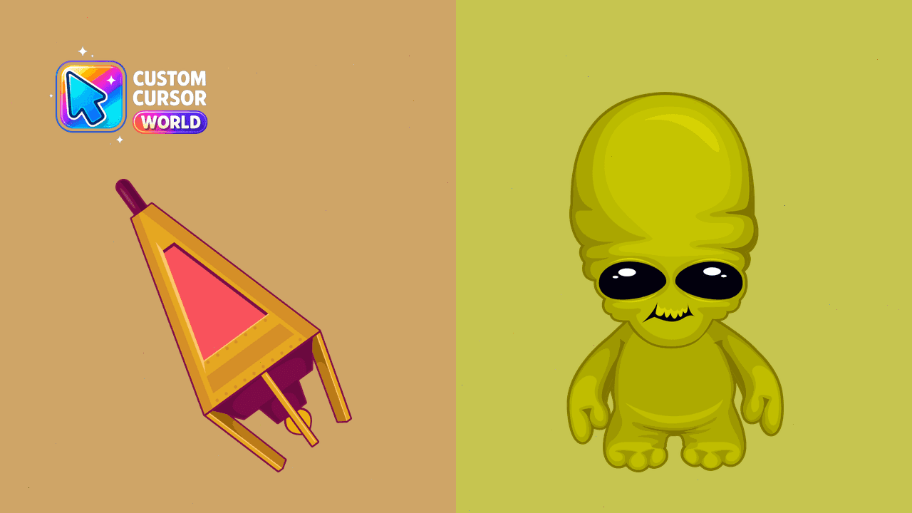 Прев'ю курсор-паку: Custom Cursor Pack UFO & Solar System