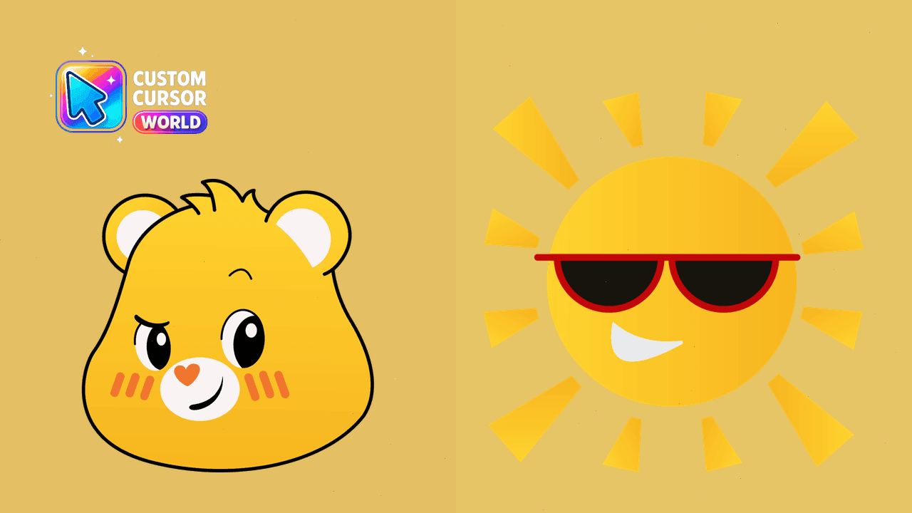 Прев'ю курсор-паку: Funshine Bear Custom Cursor Pack