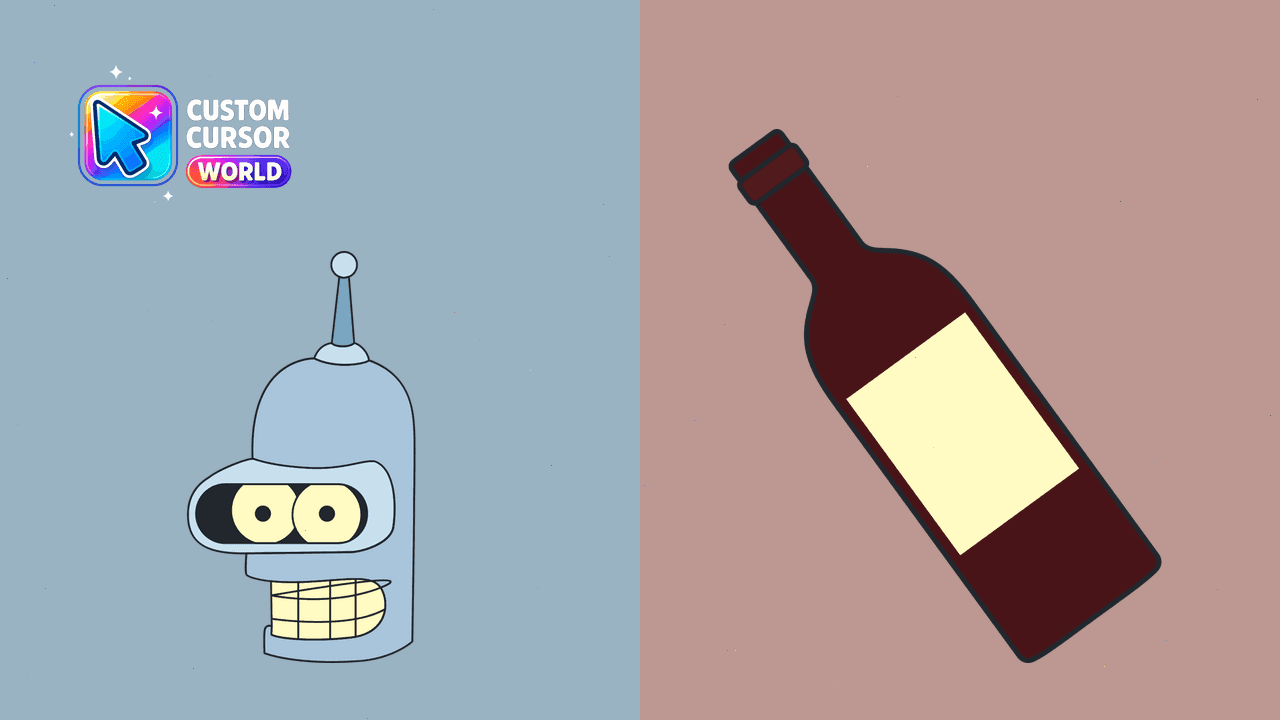 Прев'ю курсор-паку: Bender Custom Cursor Pack for Chrome and Edge