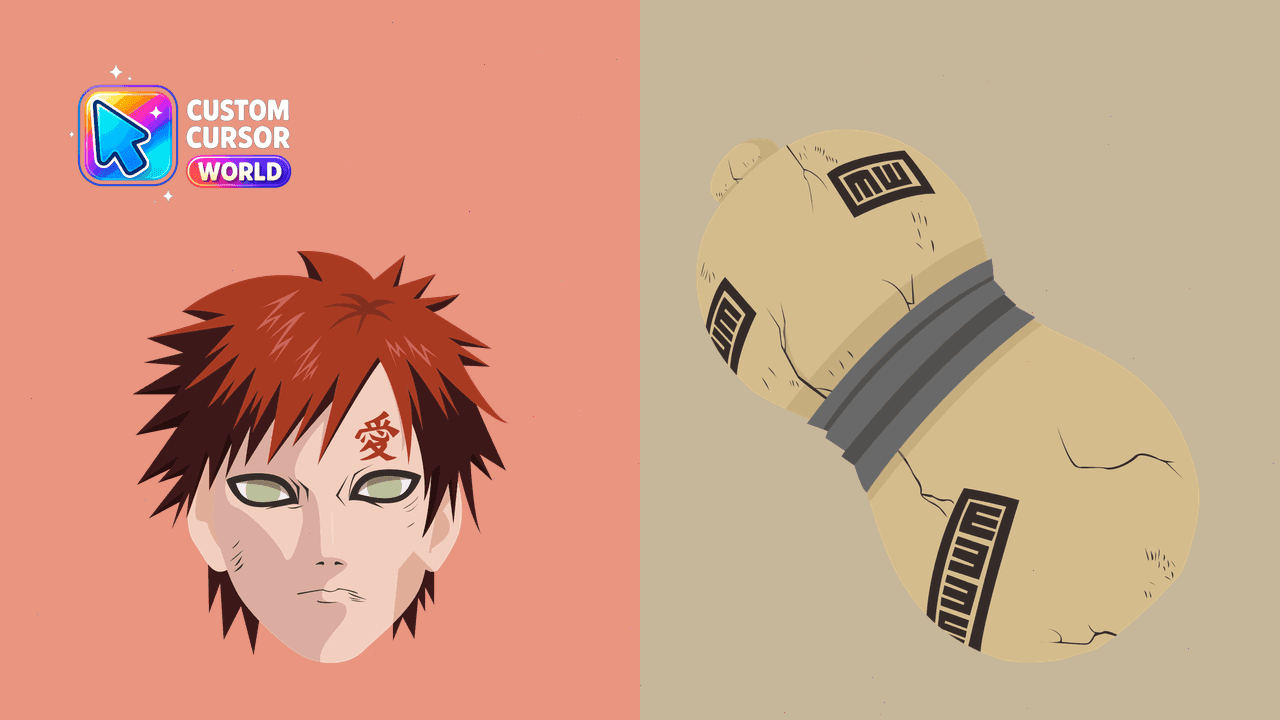 Прев'ю курсор-паку: Gaara Custom Cursor Pack for Chrome and Edge