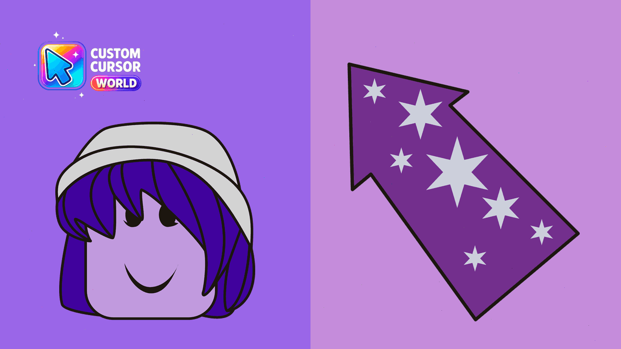 Прев'ю курсор-паку: Galaxy Girl Custom Cursor Pack for Roblox Fans
