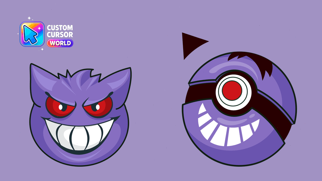 Прев'ю курсор-паку: Gengar Custom Cursor Pack