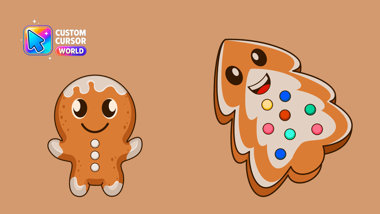 Прев'ю курсор-паку: Magic Cursor Pack - Gingerbread Custom Mouse Pointer