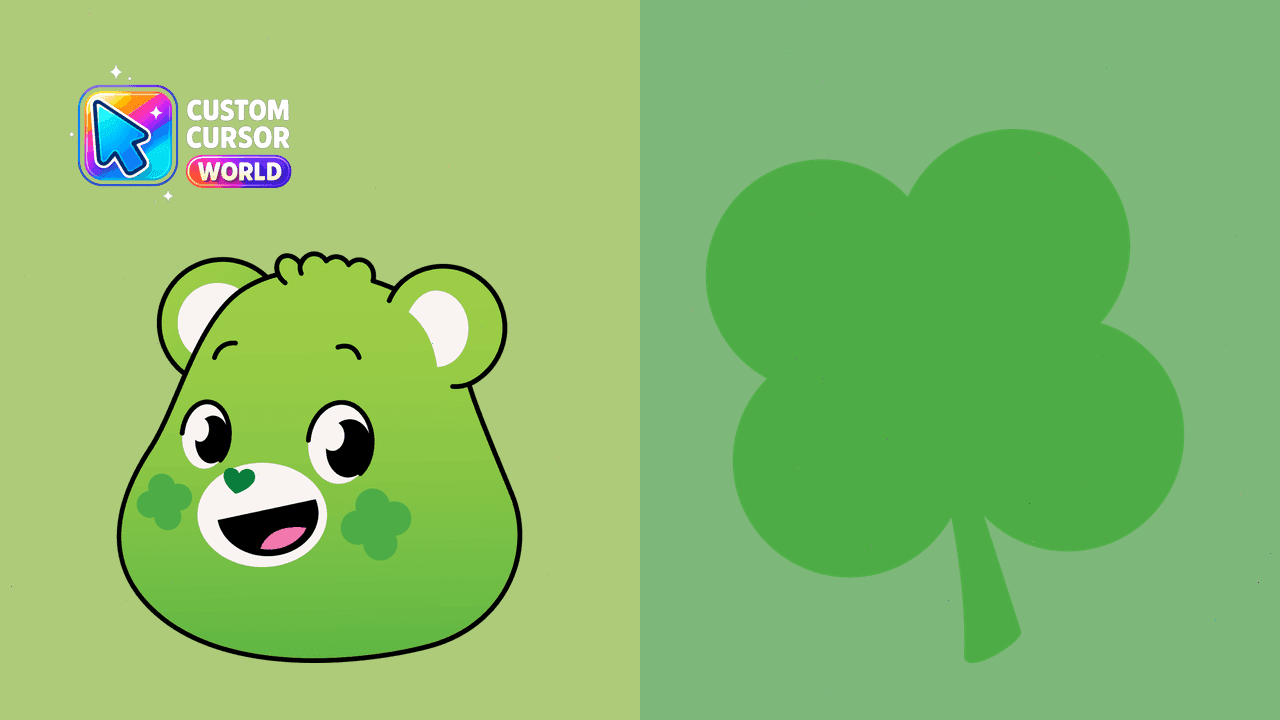 Прев'ю курсор-паку: Lucky Cursor Pack - Good Luck Bear Theme