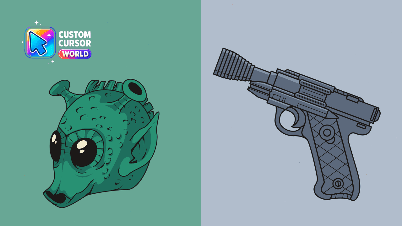 Прев'ю курсор-паку: Custom Greedo Cursor Pack for Chrome and Edge
